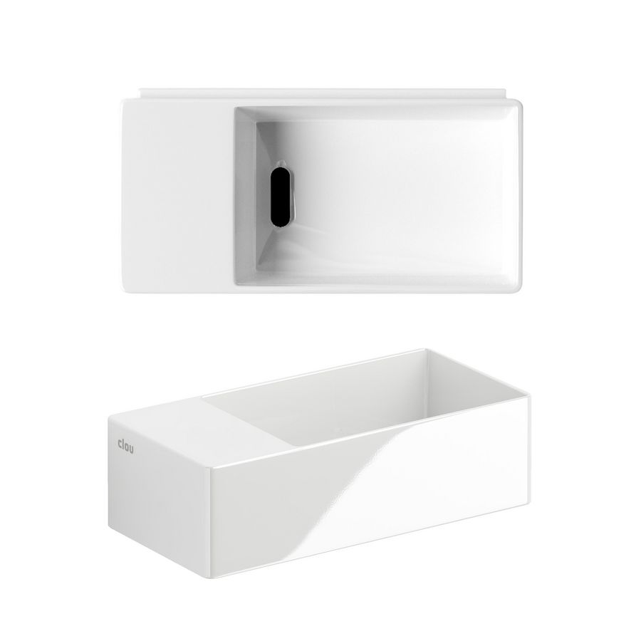 New Flush 3 fontein links wit keramiek inclusief afvoerse