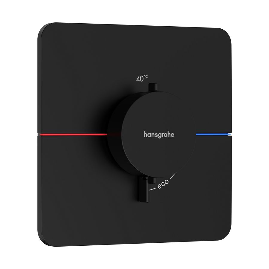 ShowerSelect Comfort Q thermostaat afbouwdeel tbv inbouw mat zwart