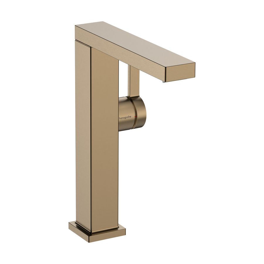 Tecturis E 1-hendel wastafelkraan 210 Fine CoolStart met draaibare uitloop en afvoerplug Brushed Bronze