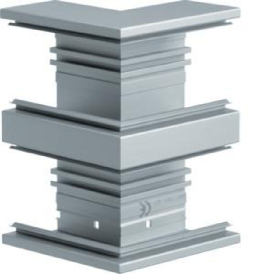 Buitenhoek aluminium goot BRA 65x210mm dubbel geeloxeerd