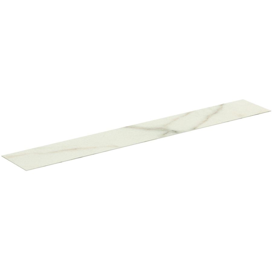 Conca keramisch afdekblad 2400x373x6mm zonder uitsnijding white marble