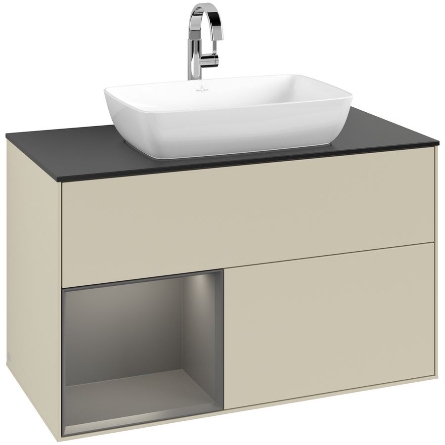 Wastafelonderkast Finion 1000x603x501mm S.Grey Matt Lacquer F772GKHJ