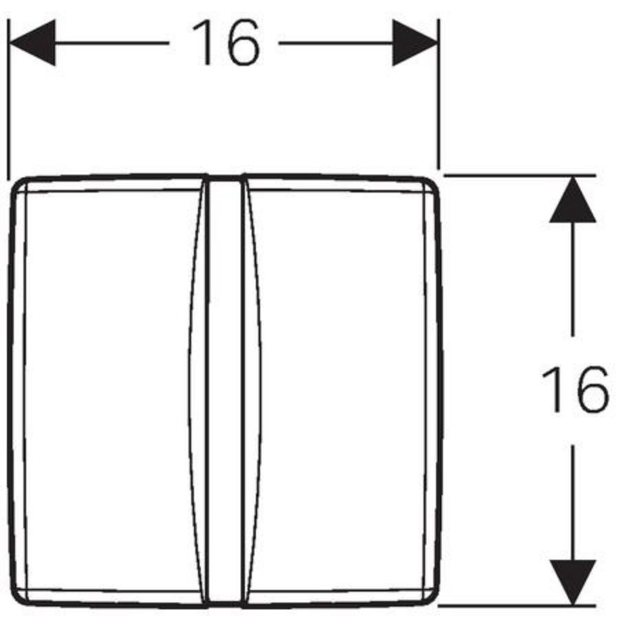 Basic urinoir-stuursysteem infrarood wit netvoeding 230V