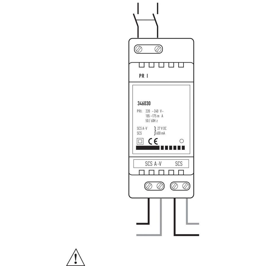 Voeding video adapter 600mA