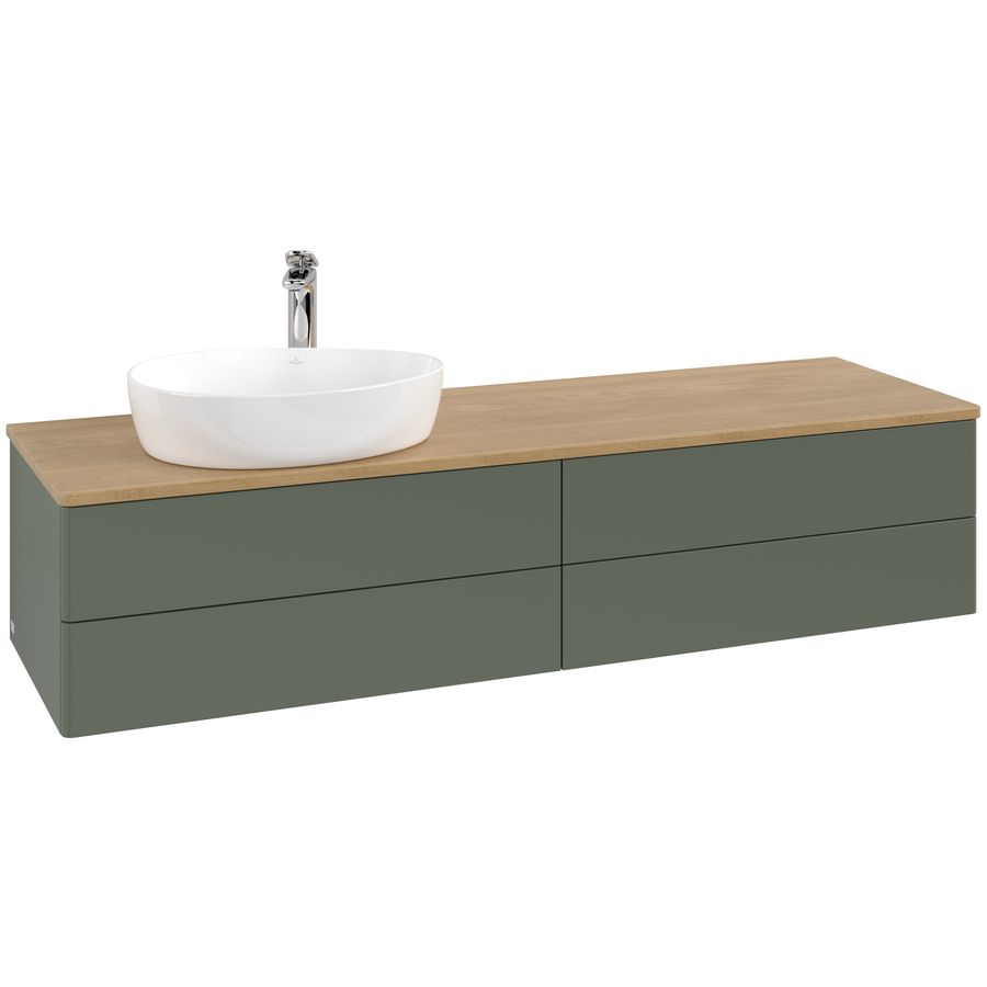 Wastafelonderkast Antao 1600x360x500mm L.Green Matt Lacquer K26051HL