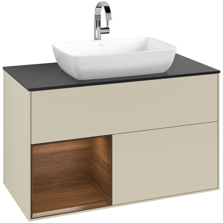 Wastafelonderkast Finion 1000x603x501mm S.Grey Matt Lacquer F772GNHJ