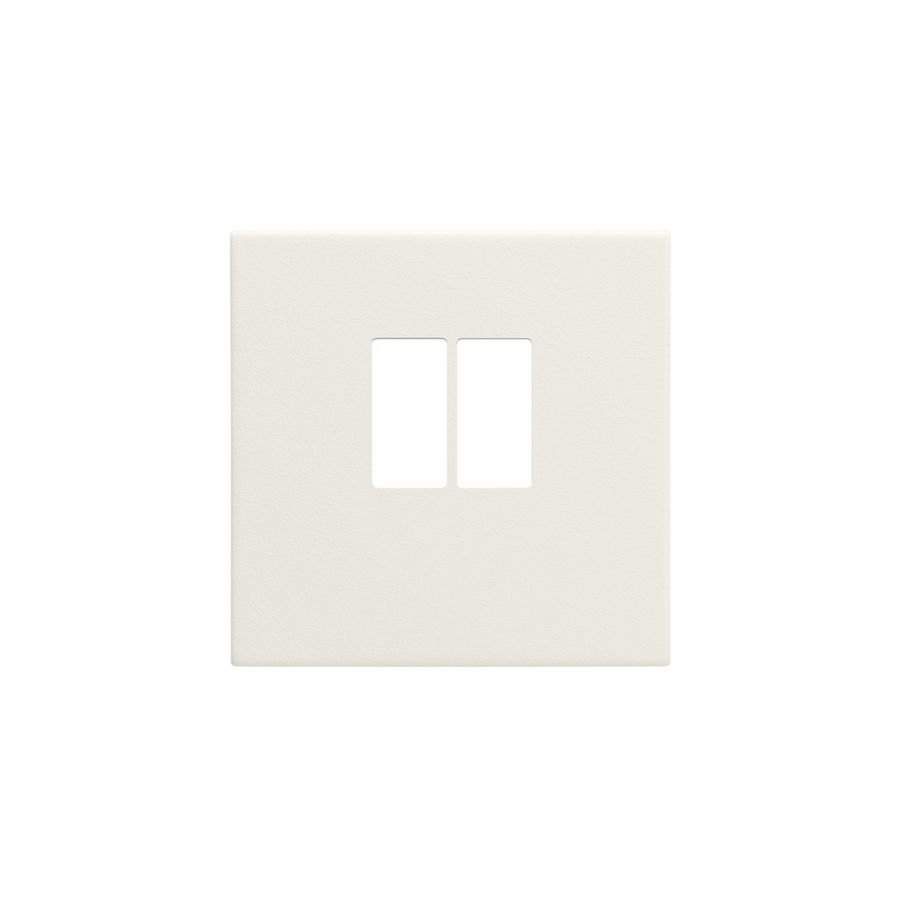 Afwerkingsset voor enkelvoudige luidsprekeraansluiting cotton white textured