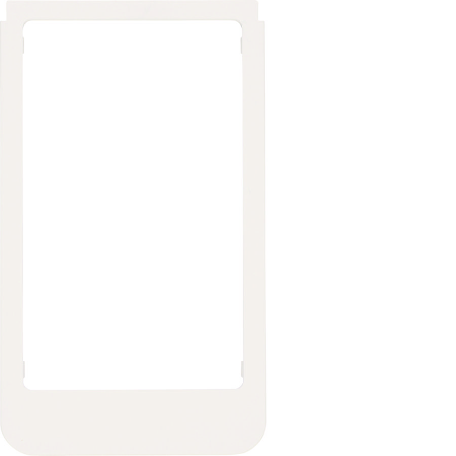 Designraam groot, afgerond, kunststof polarwit mat