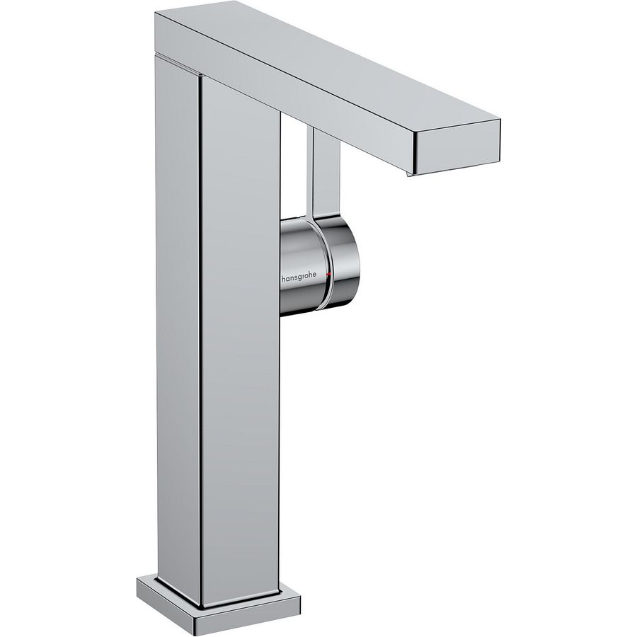Tecturis E 1-hendel wastafelkraan 210 Fine CoolStart met draaibare uitloop en afvoerplug chroom