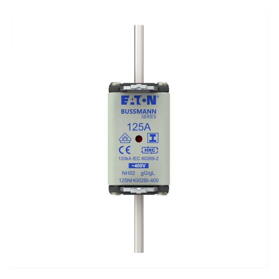 Zekering laagsp. 125A AC 400V NH02 gL/gG dubbele mel VVE=3