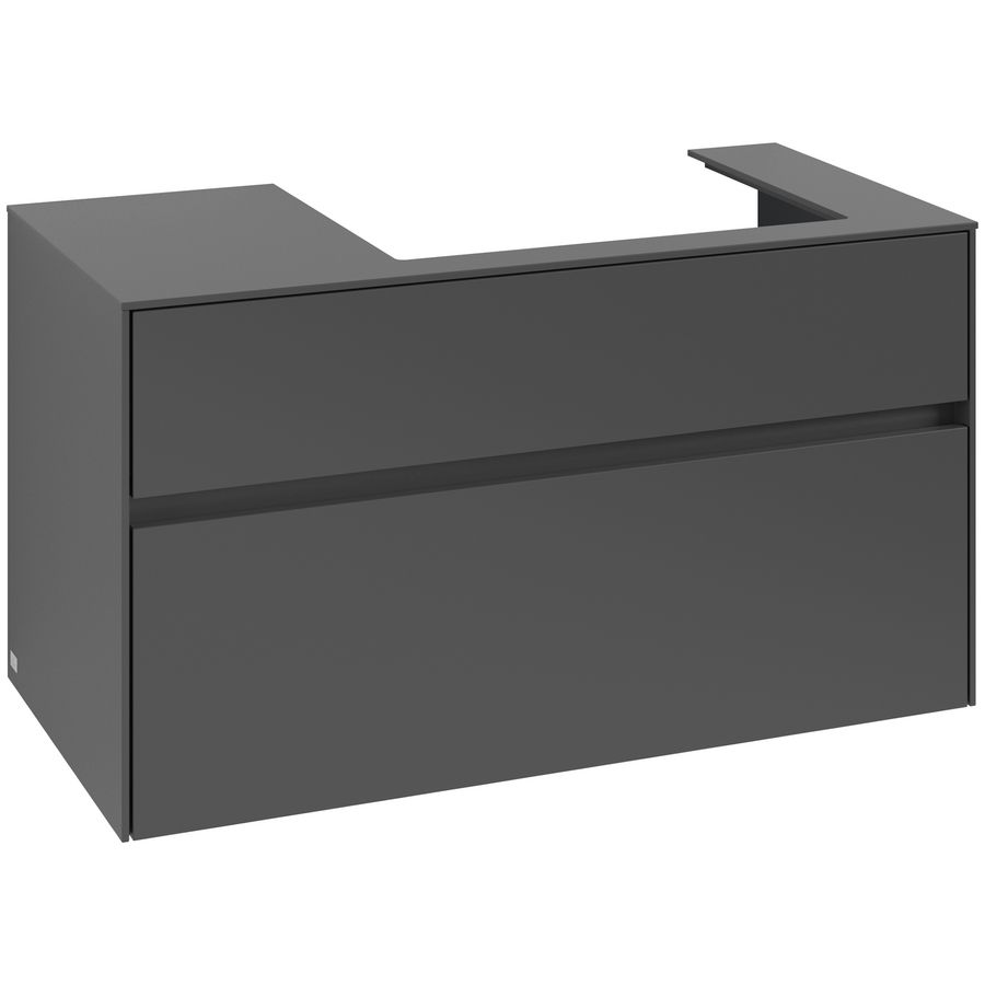 Wastafelonderkast Collaro 1000x548x500mm Graphite C018B0VR