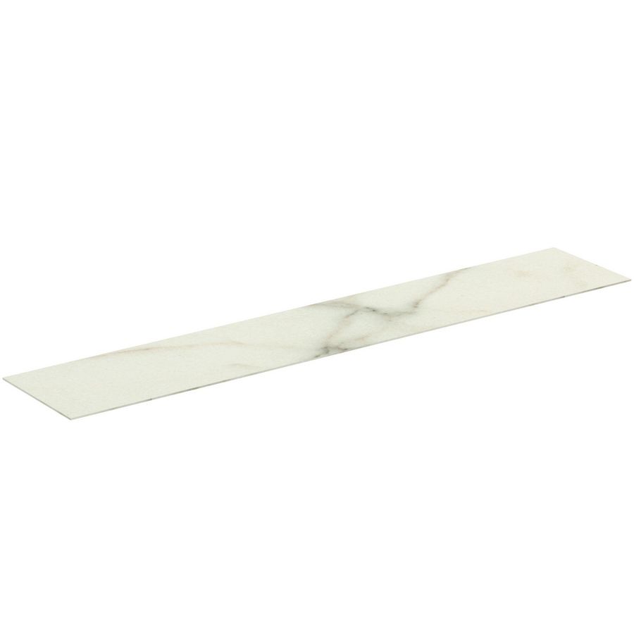 Conca keramisch afdekblad 2000x373x6mm zonder uitsnijding white marble