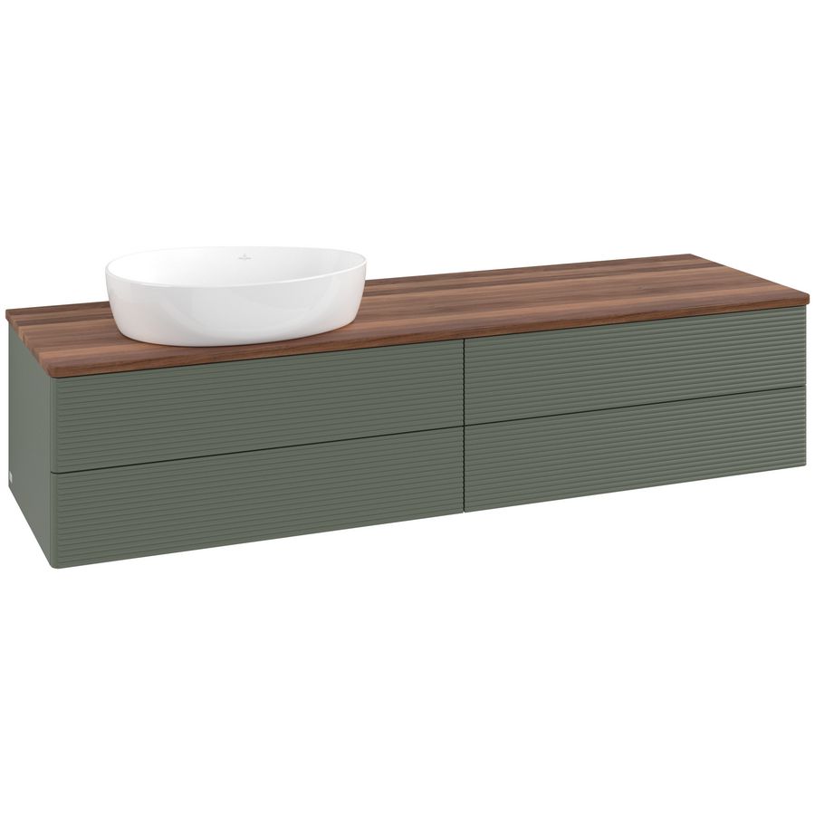 Wastafelonderkast Antao 1600x360x500mm L.Green Matt Lacquer K26112HL
