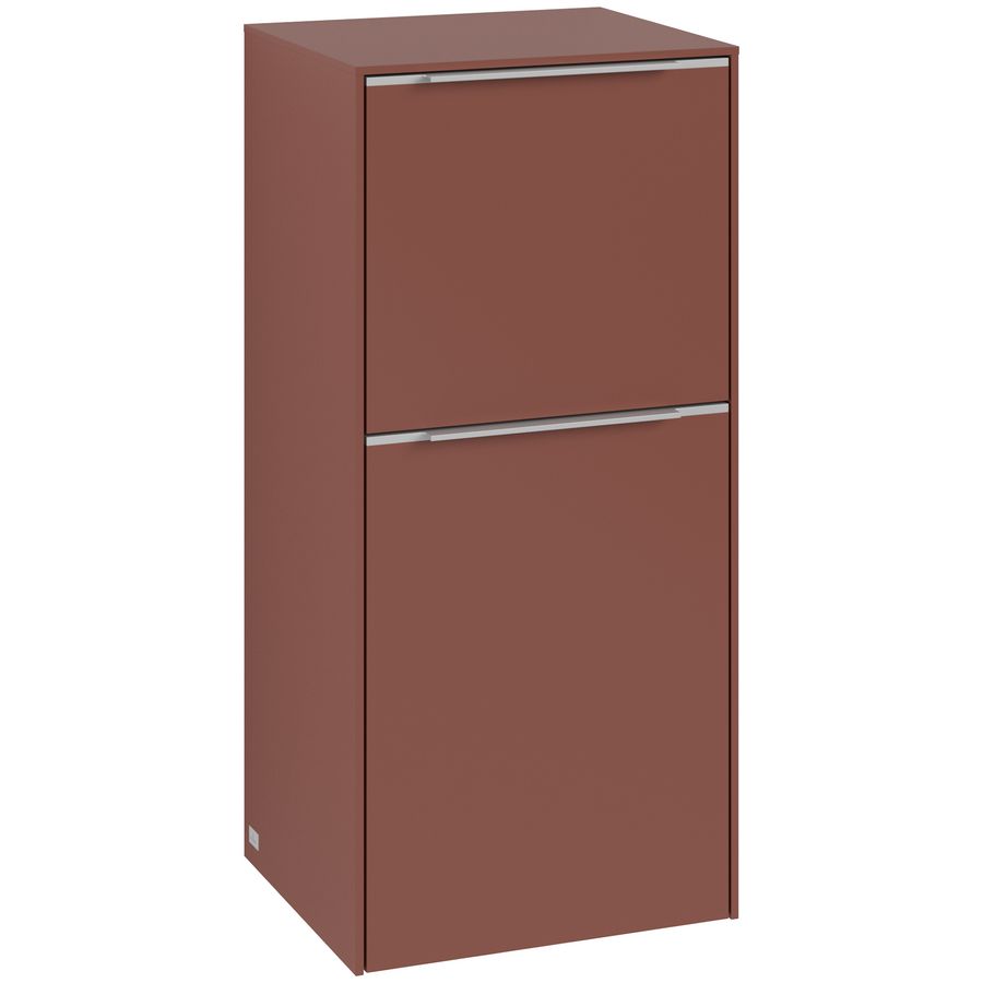 Zijkast SUBWAY 3.0 400x860x362mm Wine Red C59400AH greep alu. glans