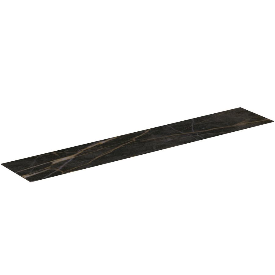 Conca keramisch afdekblad 2000x373x6mm zonder uitsnijding black marble