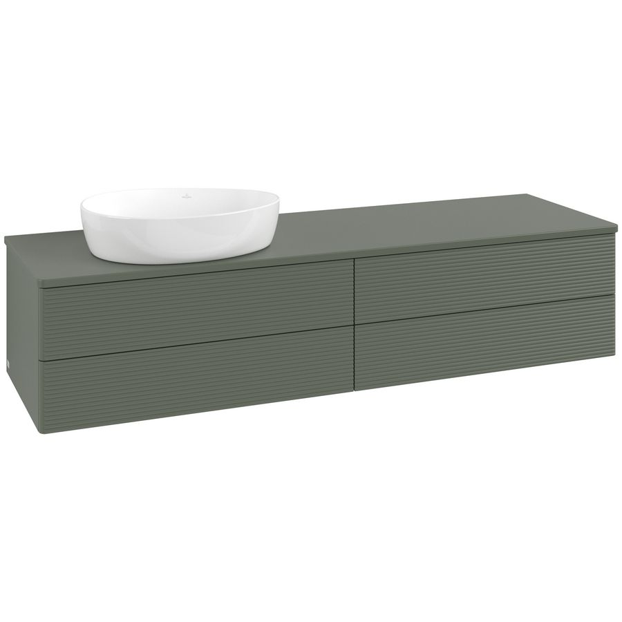 Wastafelonderkast Antao 1600x360x500mm L.Green Matt Lacquer K26150HL