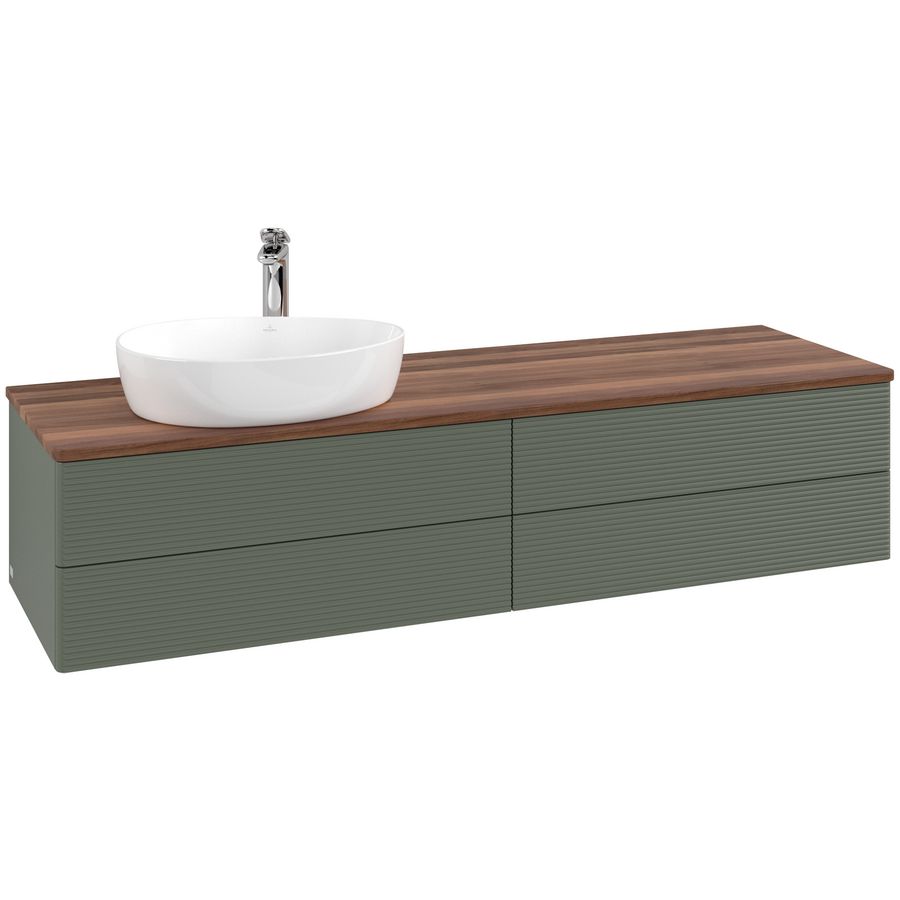 Wastafelonderkast Antao 1600x360x500mm L.Green Matt Lacquer K26152HL