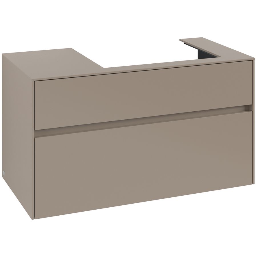 Wastafelonderkast Collaro 1000x548x500mm Taupe C018B0VM