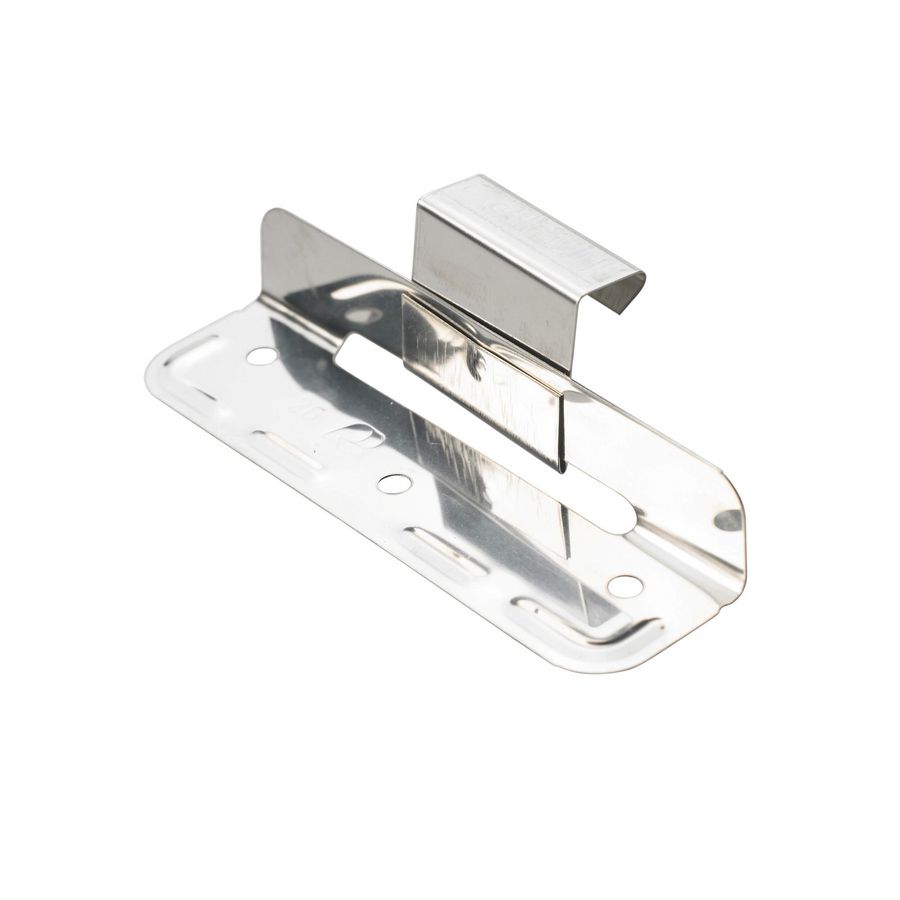 Schuifklang voor felsprofiel RVS 0,4mm 25mm hoog VVE=500