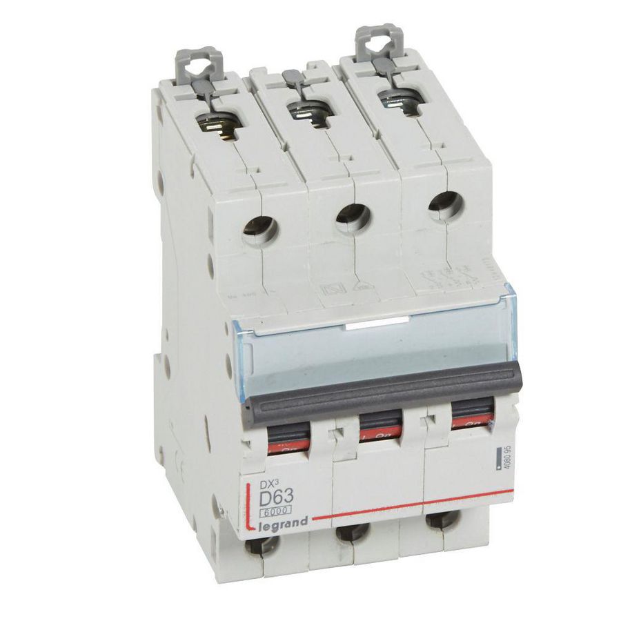 Installatieautomaat DX³ 6000A/10kA 3-polig D-karakteristiek 63A