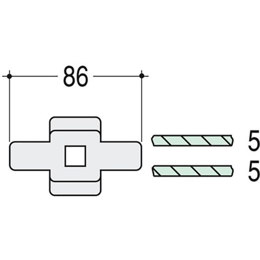 Kontaktblok rail-kabel VVE=10