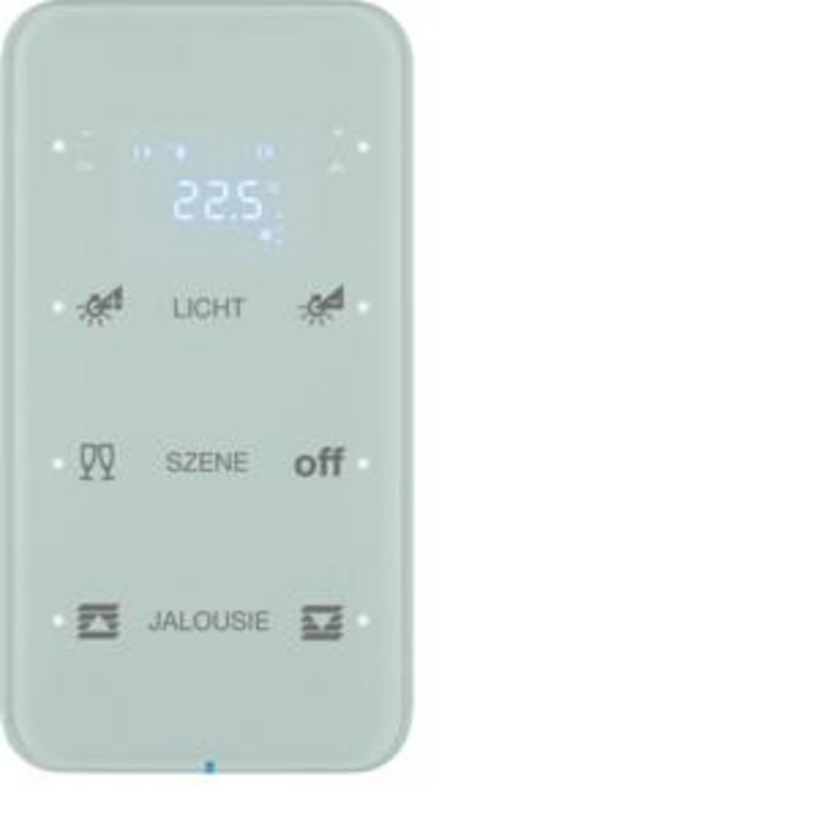 Tastsensor KNX-touch therm. geconfig. 3-v berker R.1 glas