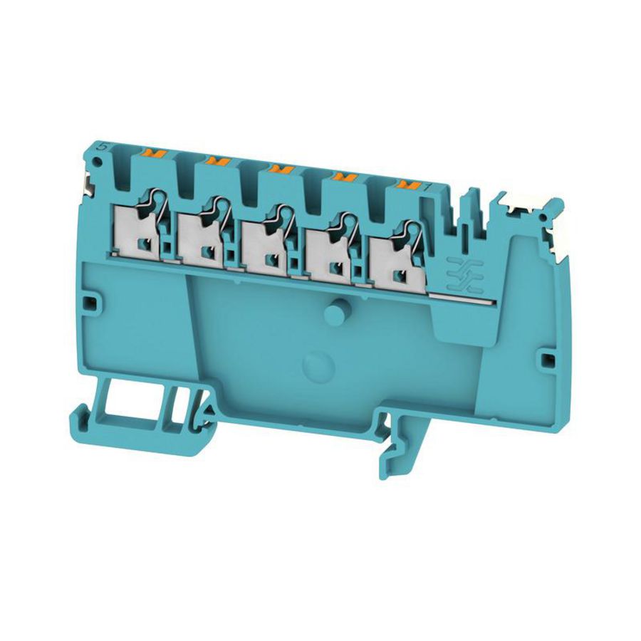Doorvoer klem p.PUSH IN blauw 2.5mm² 24A 800V N VVE=50