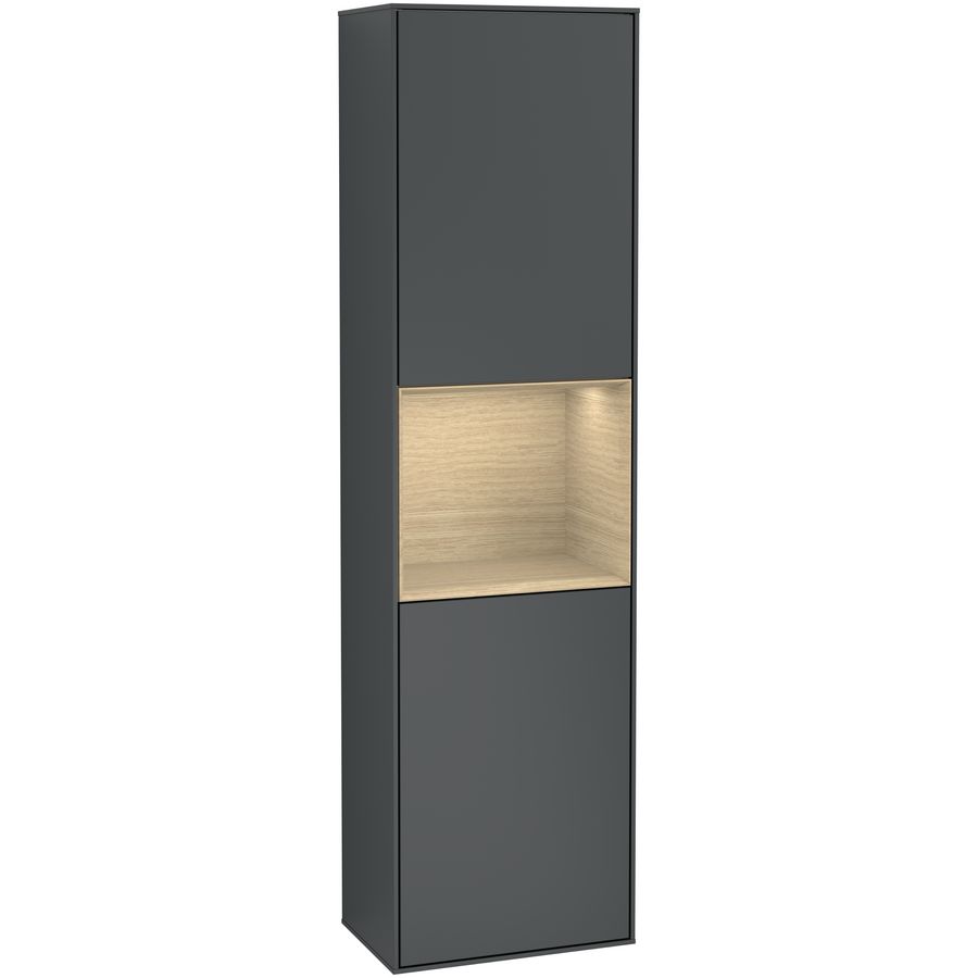 Hoge kast Finion 418x1516x270mm Mid.Blue Matt Lacquer F470PCHG