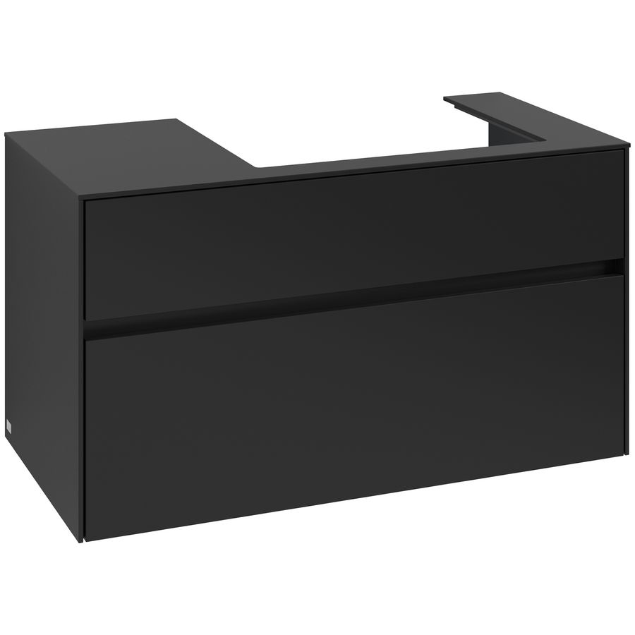 Wastafelonderkast Collaro 1000x548x500mm Volcano Black C018B0VL