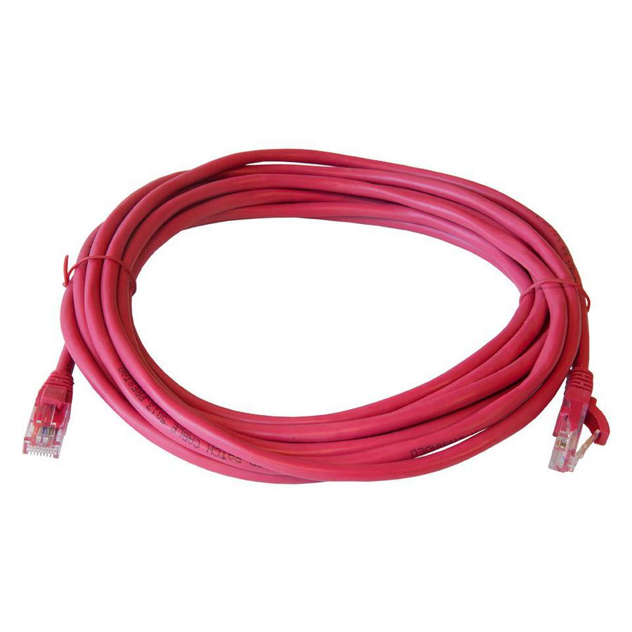 Patchkabel / netwerkkabel CAT5e UTP PVC molded rood 5.0meter