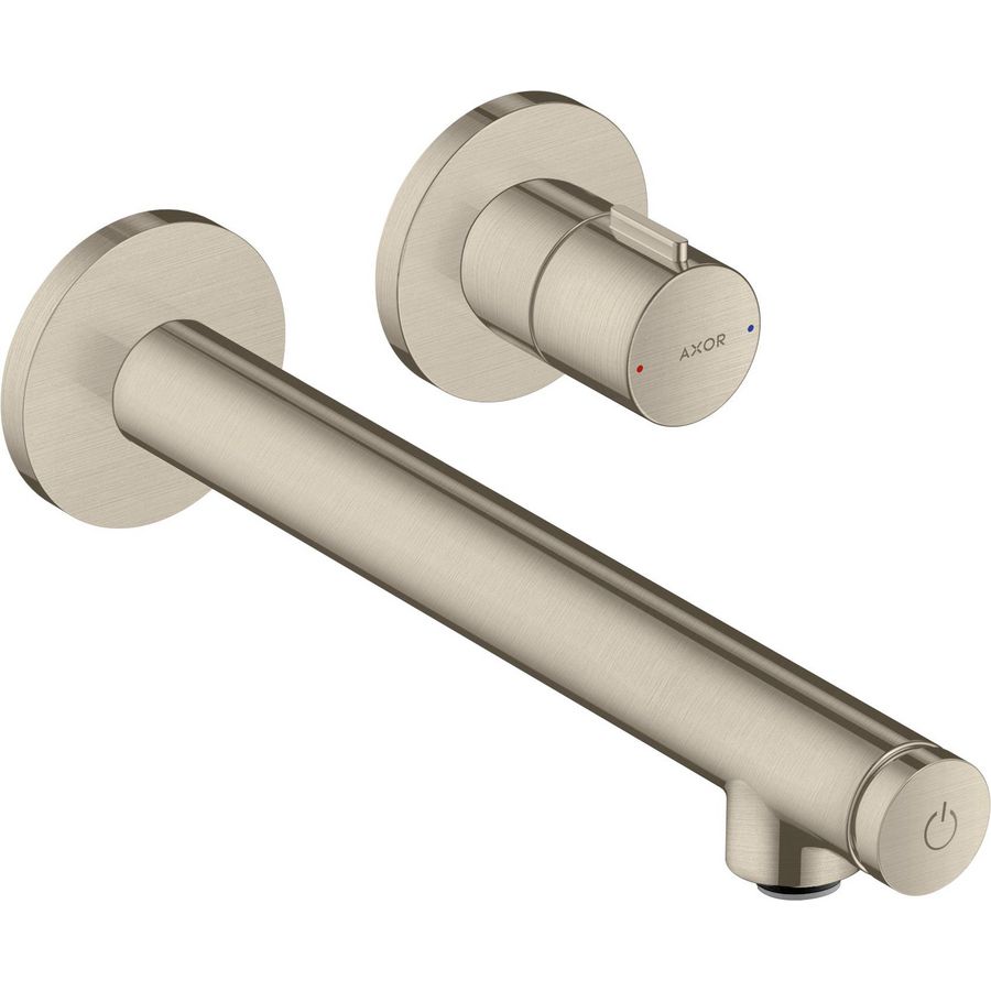 AXOR Uno 2-gats inb wastafelkraan Select lang brushed nickel