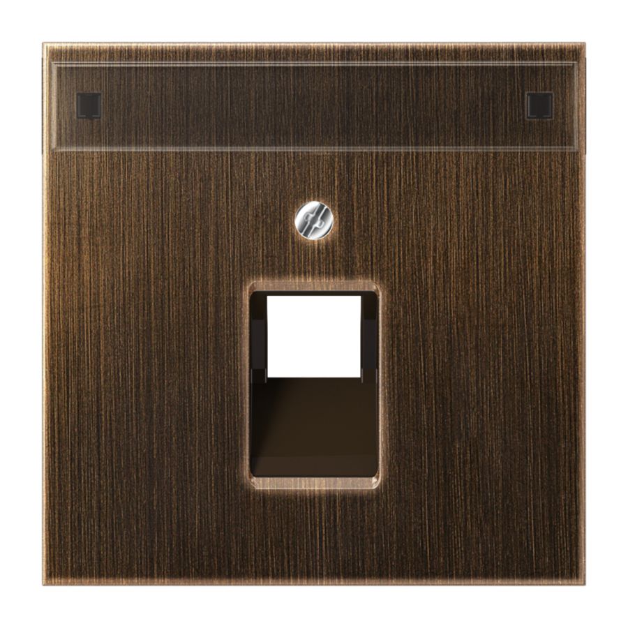 Afdekking UAE 1v.tekstv. LS messing ant.