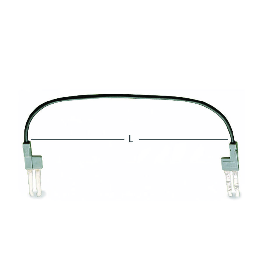 Insteekbare draadbrug 0,75mm² Iso. zwart 249-127 VVE=10