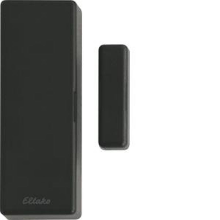 Draadloze EnOcean raam/deurct. m. batterij, antraciet mat