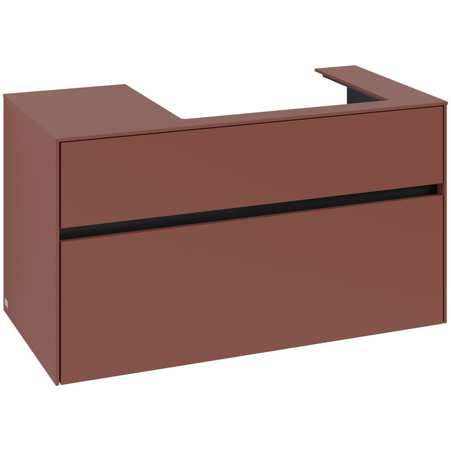 Wastafelonderkast Collaro 1000x548x500mm Wine Red C018B0AH