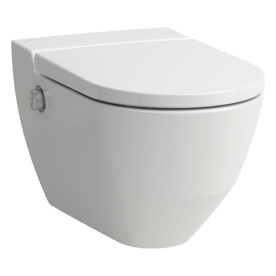 CLEANET NAVIA douche-wc wandcloset 58cm randloos wit LCC incl. softclose zitting QR