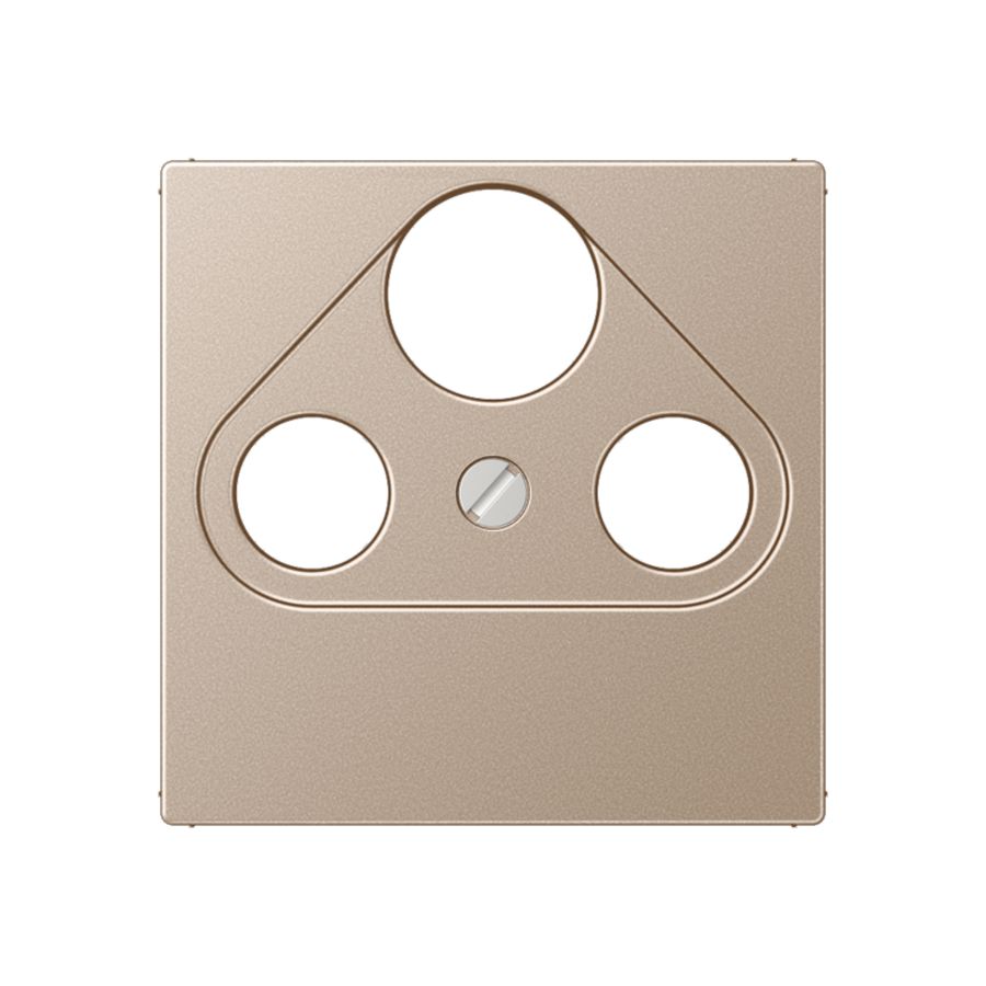 Afdekking SAT-TV 3-gats A500 champagne