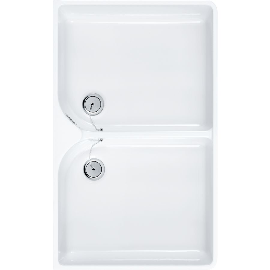 Dubbele spoelbak O.novo 895x220x550mm 63320001
