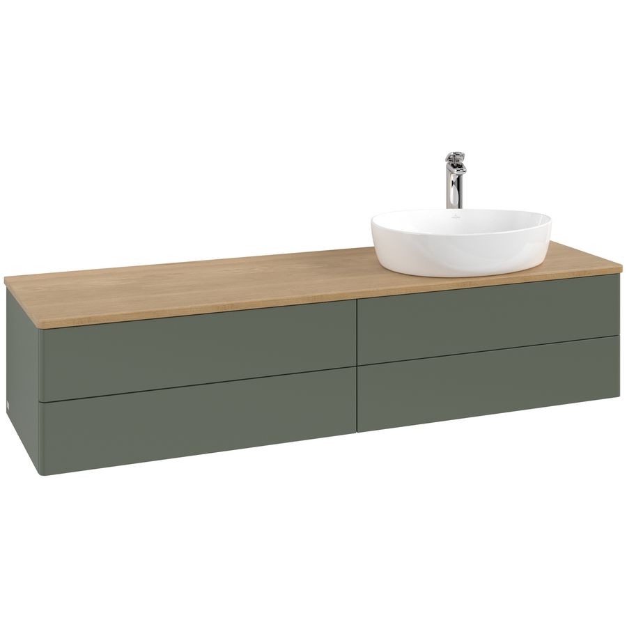 Wastafelonderkast Antao 1600x360x500mm L.Green Matt Lacquer K27051HL