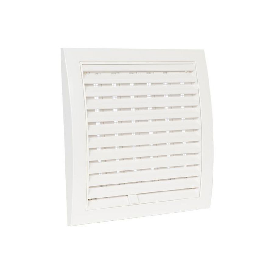 Afsluitbaar ventilatierooster 190x190mm wit