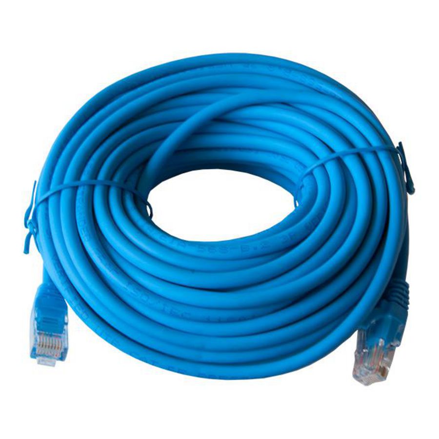 Patchkabel / netwerkkabel CAT5e UTP PVC molded blauw 15meter
