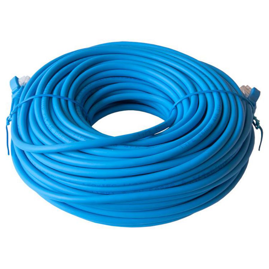 Patchkabel / netwerkkabel CAT5e UTP PVC molded blauw 30meter