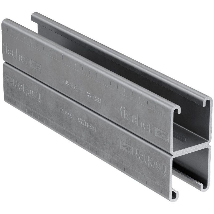 Lengte a 6m. montagerail FUS 41D/2,5 therm. verzinkt