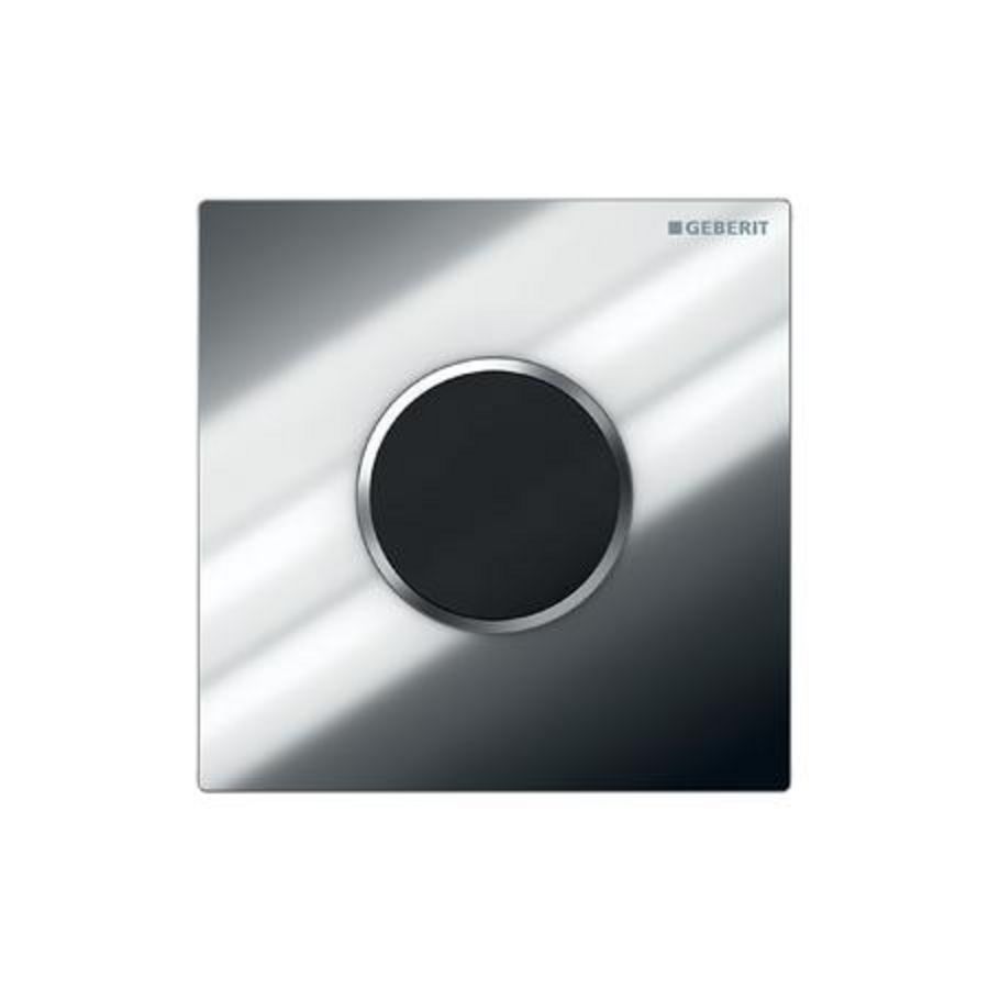Urinoirsturing Type10 ROUND infrarood batterijvoeding voeding plaat: chroom designring: mat chroom