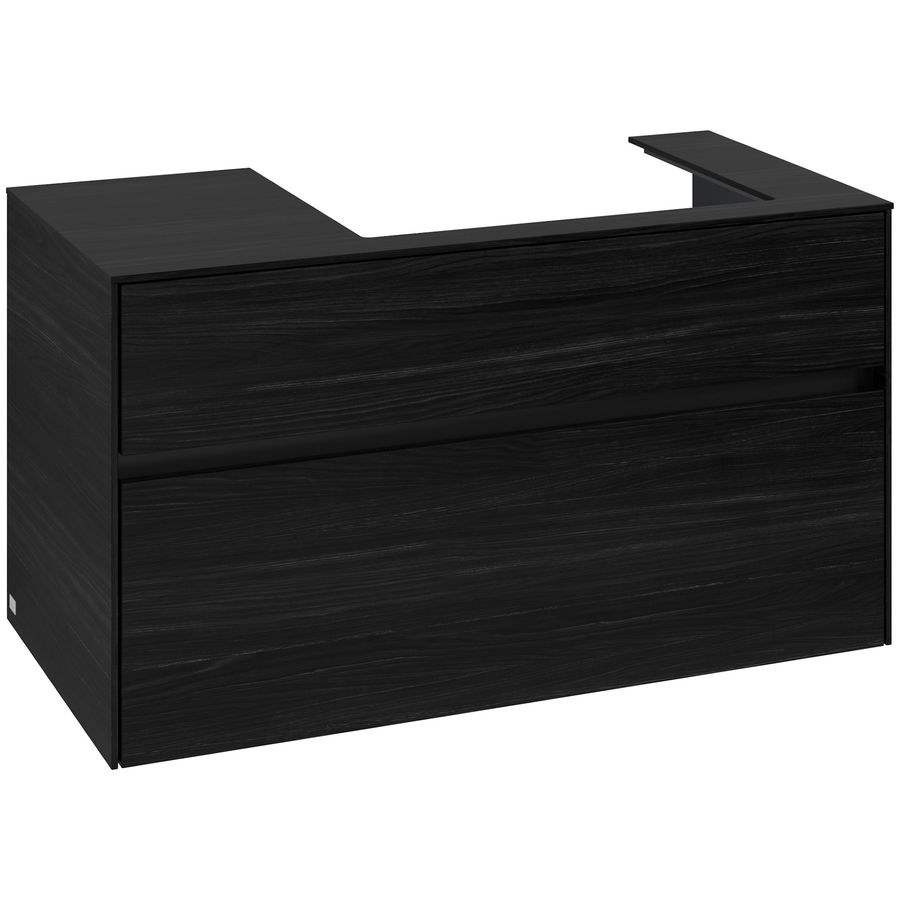 Wastafelonderkast Collaro 1000x548x500mm Black Oak C018B0AB