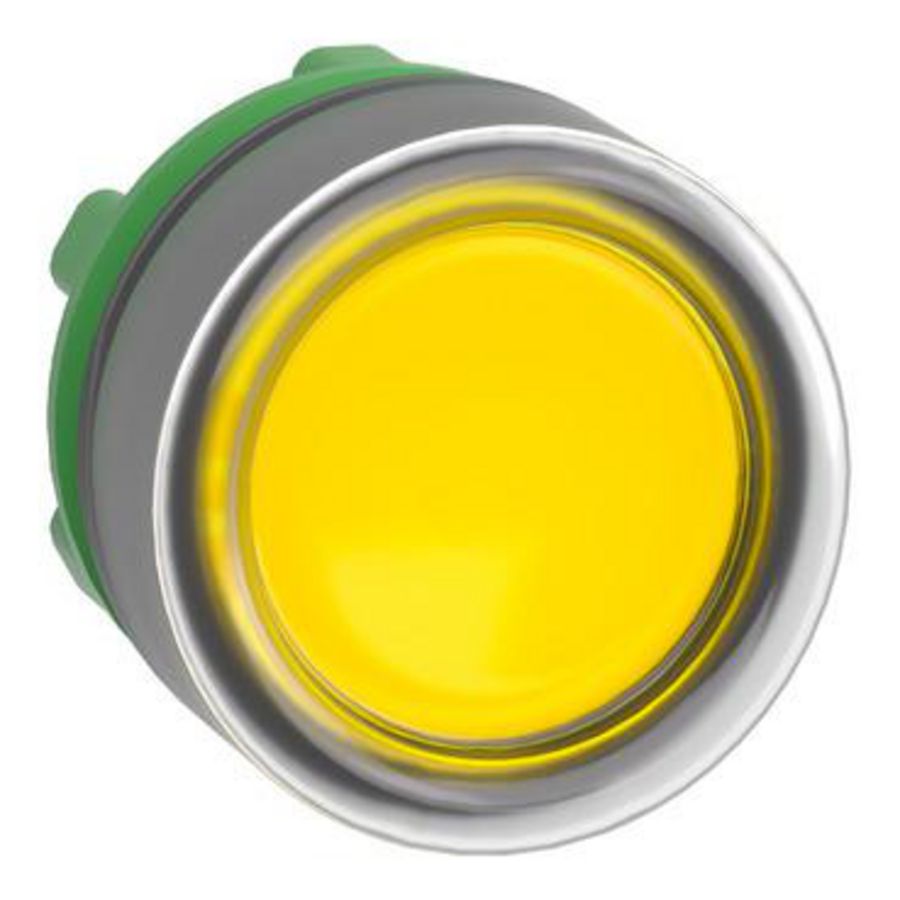 Kop verzonken drukknop Geel Verlicht Led Terugve Harmony XB5