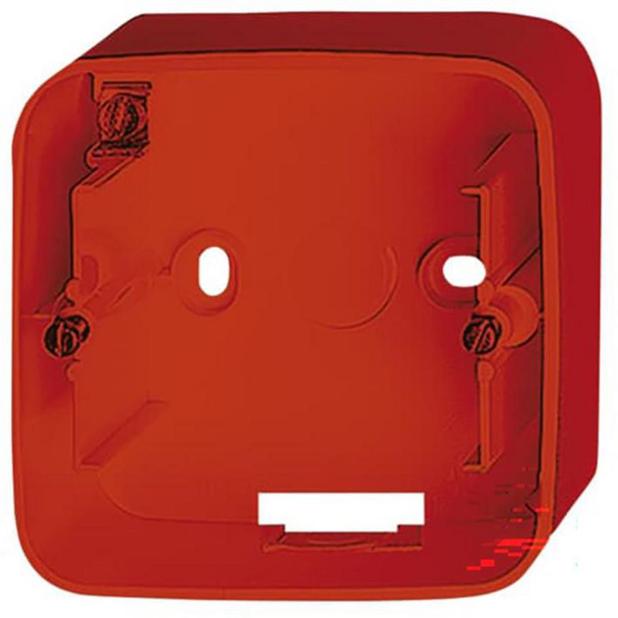 Opbouwbak met bodem 1v R-rood