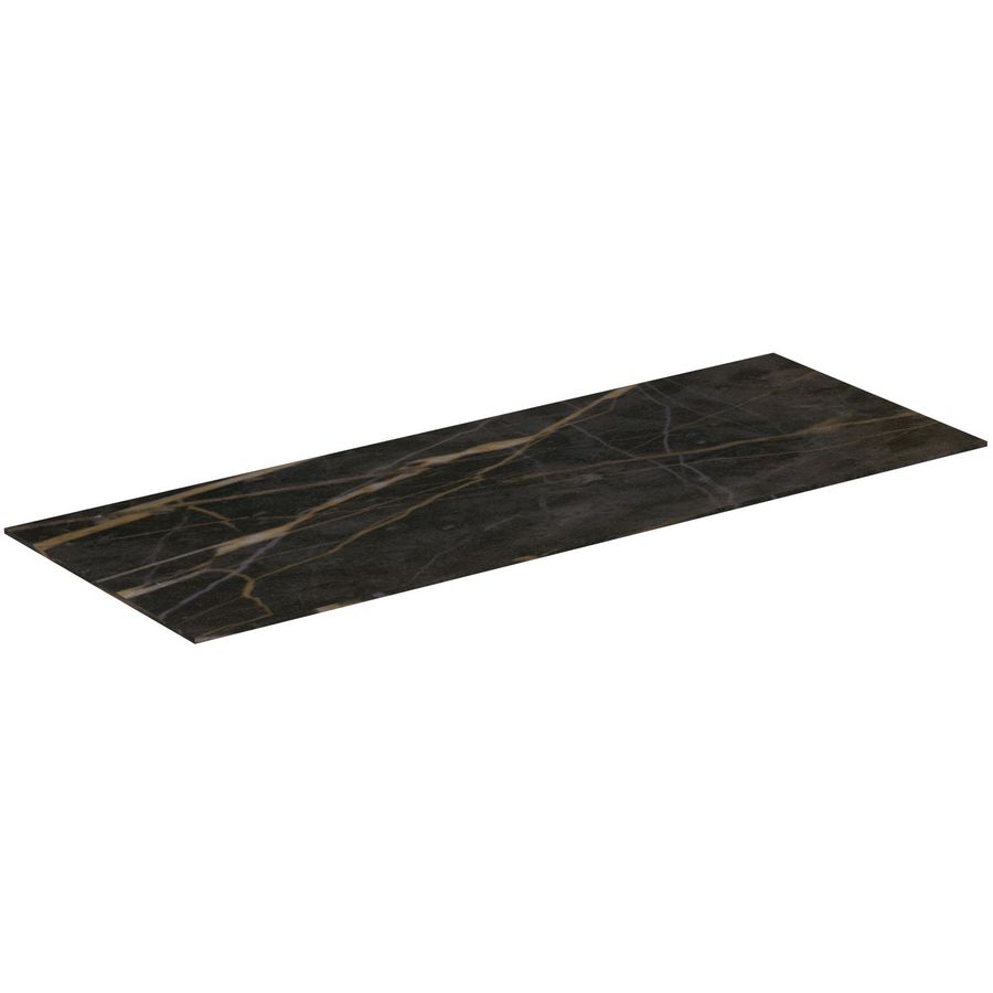 Conca keramisch afdekblad 1000x373x6mm zonder uitsnijding black marble
