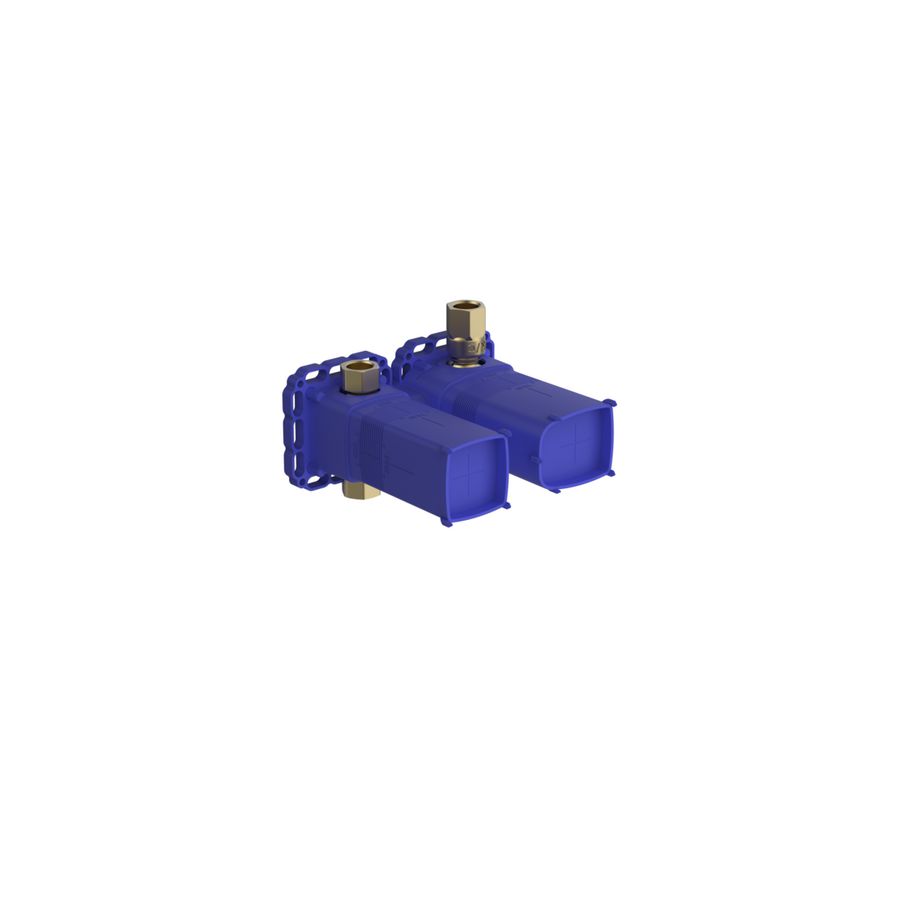Matrix wand inbouwdeel thermostaat chroom