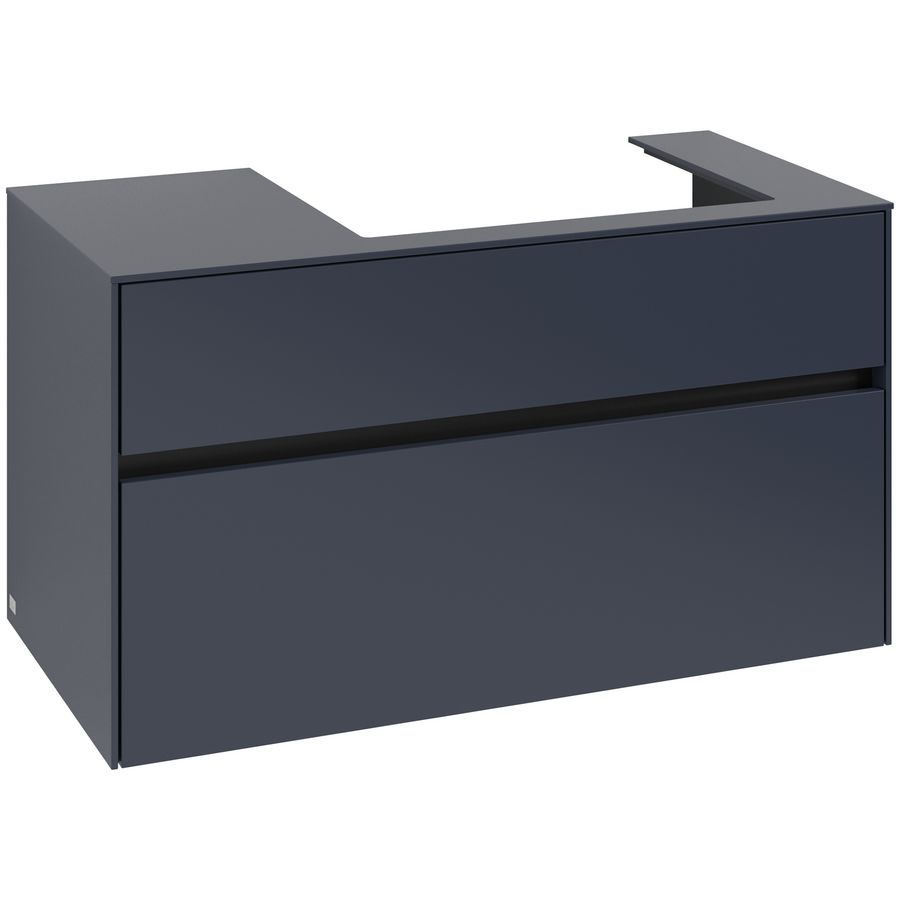 Wastafelonderkast Collaro 1000x548x500mm Marine Blue C01800VQ